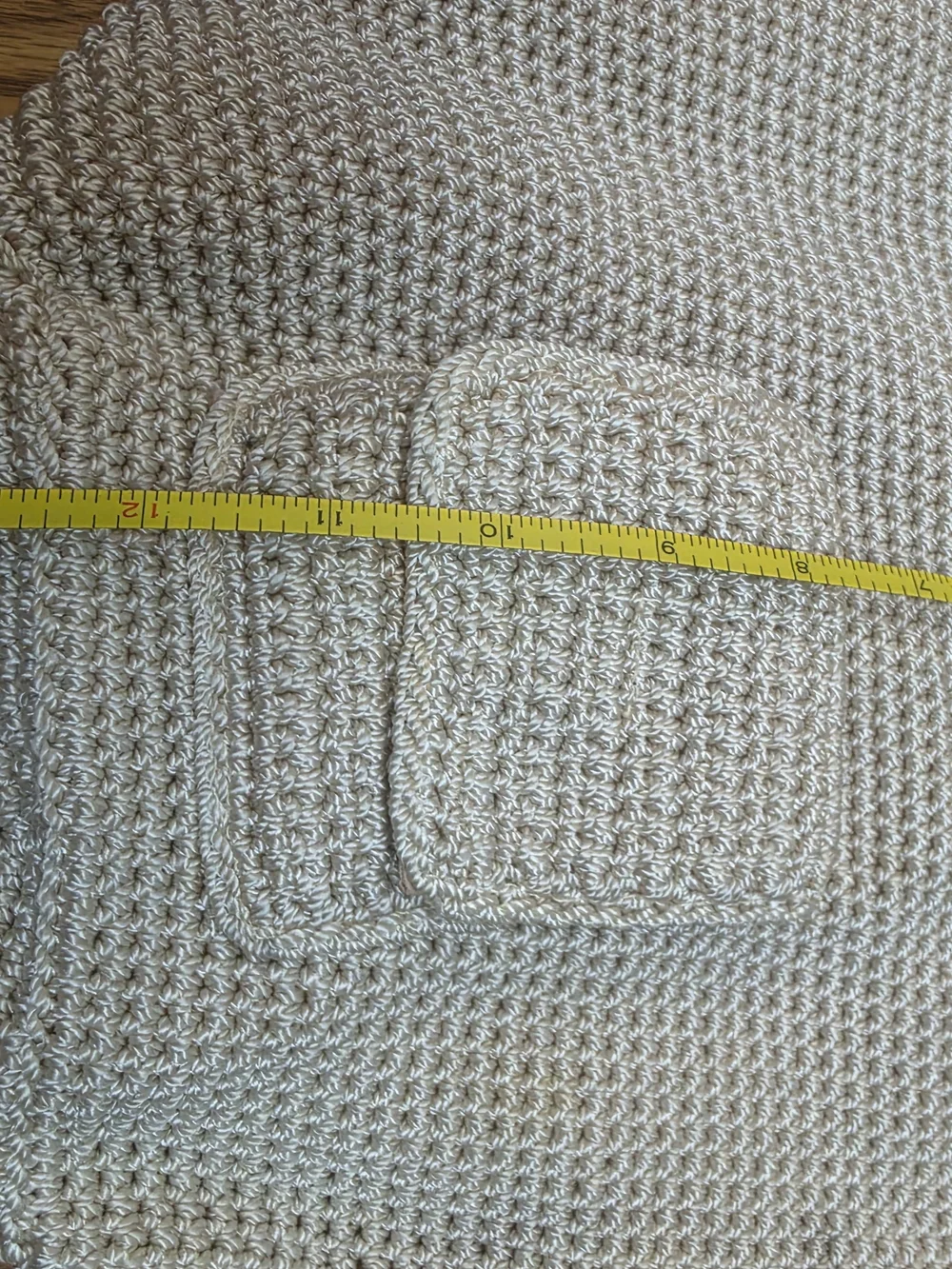 The Sak Cream Crochet Shoulder Tote